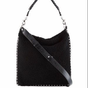 Rebecca Minkoff Shearling Cross Body Hobo Bag